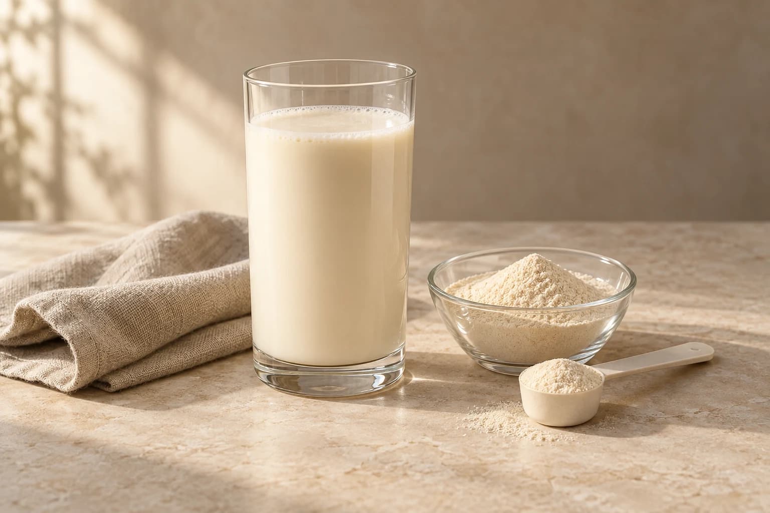 Illustrative drinks & powder beverages still life